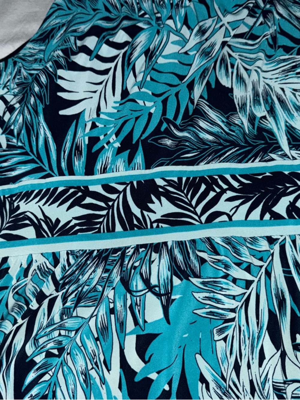 Roz & Ali Blue Tropical Print Maxi Dress - Picture 10 of 10